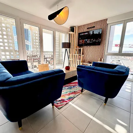 Duplex - Vue Mer Exceptionnelle - Quartier Euromed-Avec Box Marseille Exterior photo