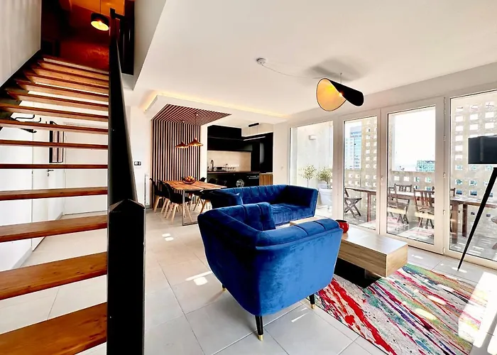 Duplex - Vue Mer Exceptionnelle - Quartier Euromed-Avec Box